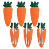 Hugsweet Party Utensil Holder - 6-Piece Felt Carrot Organizer view 1