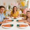 Hugsweet Party Utensil Holder - 6-Piece Felt Carrot Organizer view 2