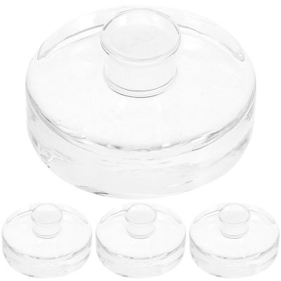 COOPHYA 4-Pack Glass Weights for Wide-Mouth Jars with Handles