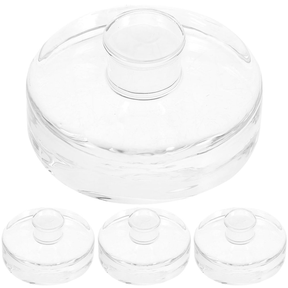 COOPHYA 4-Pack Glass Weights for Wide-Mouth Jars with Handles