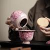 LEEDJUINE Ru Kiln Ceramic Tea Canister, 250 ml view 4