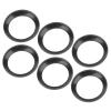 60-Piece 15 mm Fishing Rod Spacer Rings, Black Silicone view 3