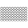 60-Piece 15 mm Fishing Rod Spacer Rings, Black Silicone view 4