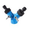 BYLSAGWHT Drip Irrigation Brass Ball Valve and Y-Valve Splitter with Nipple Connector view 1