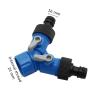 BYLSAGWHT Drip Irrigation Brass Ball Valve and Y-Valve Splitter with Nipple Connector view 2