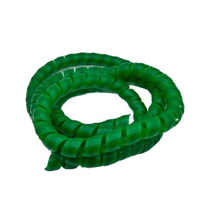 Thalawirefix 5-Meter Spiral Cable Organizer Sleeve, 8 mm to 22 mm, Flexible Protective Sleeve for Computer Cables and Hydraulic Hoses, Anti-Tangle (Green, 10 mm)