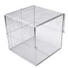 Eminchu Stainless Steel Instrument Basket with Handle, High-Temperature Resistant, Burr-Free Design, for Automatic Washing (200 x 200 x 200 mm Square) view 1