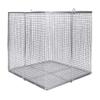 Eminchu Stainless Steel Instrument Basket with Handle, High-Temperature Resistant, Burr-Free Design, for Automatic Washing (200 x 200 x 200 mm Square) view 2