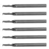 5-Piece 3.175 x 2 x 8 mm Spiral Cutter Set, Single-Flute Carbide End Mills with Mirror-Polished Cutting Edge for Wood and Plastic Engraving view 4