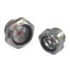 BYLSAGWHT M10/12/14/16/20–M60 Metric Male, 1/4"–1" and –2" BSP/NPT Aluminum Oil Sight Glass Window for Air Compressor or Lathe, M48×1.5 Brass Hose view 1