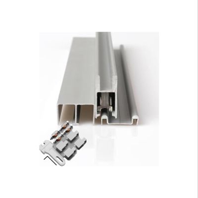 Aluminum Sliding Door Tracks, 8/5 mm Glass Door Track for Cabinets and Bookshelves, 3-Pack (200 cm/79 in)
