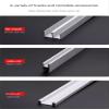 Aluminum Sliding Door Tracks, 8/5 mm Glass Door Track for Cabinets and Bookshelves, 3-Pack (200 cm/79 in) view 2