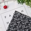 Phefop 7-Piece Fabric Patchwork Squares, 50 x 50 cm, Floral Pattern, Pre-Cut Quilt Fabric, Black Series view 4