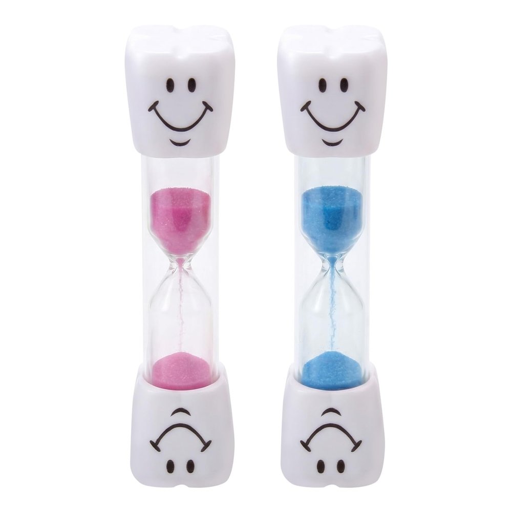 HDFHDF Kids Sand Timer for Toothbrushing (Blue, Pink)