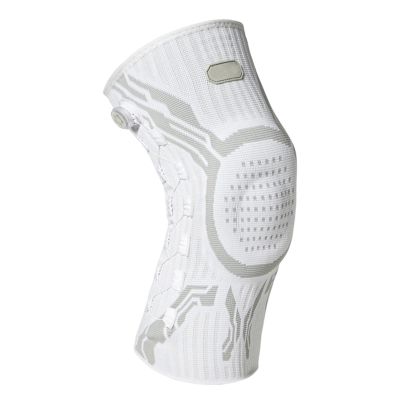 ZQBXHDZW KNOB Knee Brace for Pain Relief with Adjustable Compression Dial, Supportive Knee Support for Training, Arthritis, Joint Pain and Meniscus Tears (XXL, Gray, Left)
