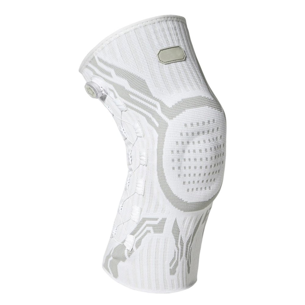 ZQBXHDZW KNOB Knee Brace for Pain Relief with Adjustable Compression Dial, Supportive Knee Support for Training, Arthritis, Joint Pain and Meniscus Tears (XXL, Gray, Left)