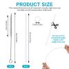 8 Pack 24cm Plastic Straws Replacement Straws view 2