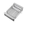 1-Piece Expandable Stainless Steel Sink Drain Basket, Foldable Dish-Drying Rack with Drainage Filter Grid, Gray-L view 1