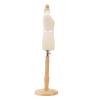 VBESTLIFE Wooden Dress Form, Mini Mannequin with Round Beech Wood Base for Pattern Display view 3