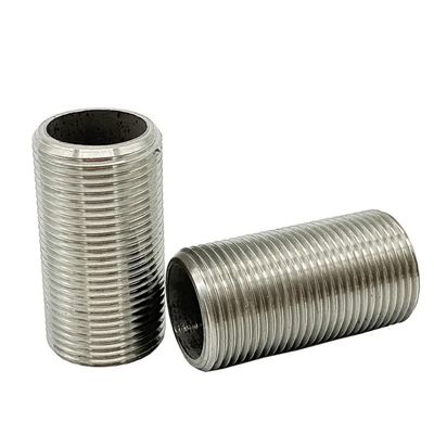 AYYSSM 304 Stainless Steel Full-Tooth Male-Thread Wire Connection, Hollow Tube with Full Thread (DN40–50 mm Length)