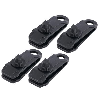 Alasum Multifunctional Tarp Clips, 4-Pack for Tent Tarps and Awnings