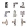 Pneumatic Air Hose Fittings, 304 Stainless Steel Push-to-Connect Fitting, PC Series, 4–12 mm, 1/8–1/2 BSPT (12-04, 12 mm–1/2, PL) view 1