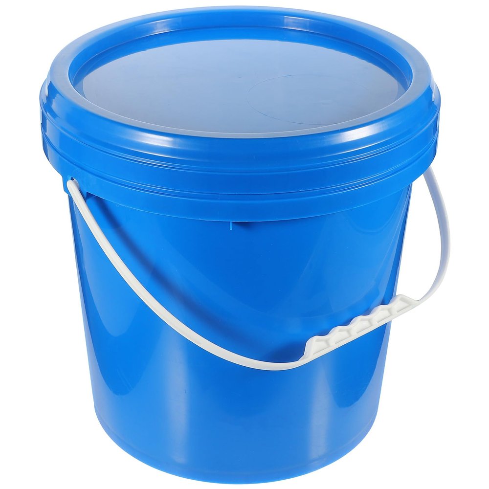 SHERCHPRY 10-Liter HDPE Paint Bucket with Airtight Lid, Blue