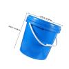 SHERCHPRY 10-Liter HDPE Paint Bucket with Airtight Lid, Blue view 2