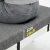 QOEUIUJ 2-Inch Thick Linen Bench Cushion, Yellow, 110 x 45 cm view 2