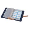 YUEHISY Small Labels, Cash Budget Binder, A6 Planner, Portable Size, PU Leather, 6-Hole, Waterproof (BLUE) view 3