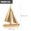 HEATSHAKING Resin Sailboat Model, Gold, Compact view 2