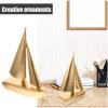 HEATSHAKING Resin Sailboat Model, Gold, Compact view 3