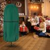 Upright Christmas Tree Storage Bag, 210D Coated Silver Oxford Fabric, Dark Green view 1