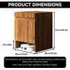 Freestanding Robot Vacuum Storage Cabinet with Noise Reduction view 2