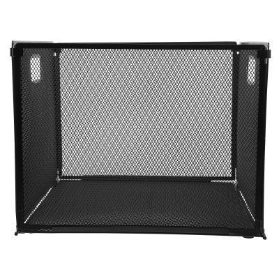Foldable Metal File Organizer for Desk, Black