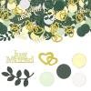 Vyqrx Just Married Confetti Green Gold, 100 Pieces view 1