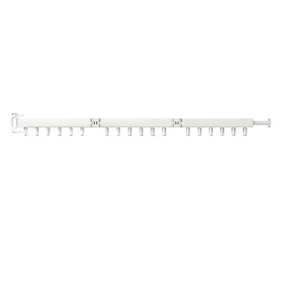 Wall-Mounted Folding Laundry Drying Rack, 126 × 9.5 cm, No-Drill