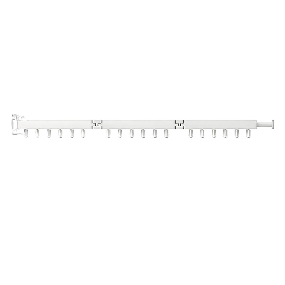 Wall-Mounted Folding Laundry Drying Rack, 126 × 9.5 cm, No-Drill
