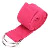 SYUULCOI Non-Elastic Fitness Stretch Band, Cotton Yoga Strap with D-Ring Closure (Rosy) view 3