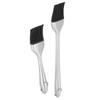 2-Piece Stainless Steel Silicone Basting Brush Set view 2