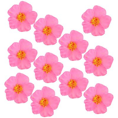Beaupretty 10 Pack Artificial Hibiscus Flowers