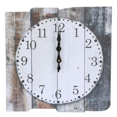 Non-Ticking MDF Wall Clock for Christmas Celebrations, Living Room and Office