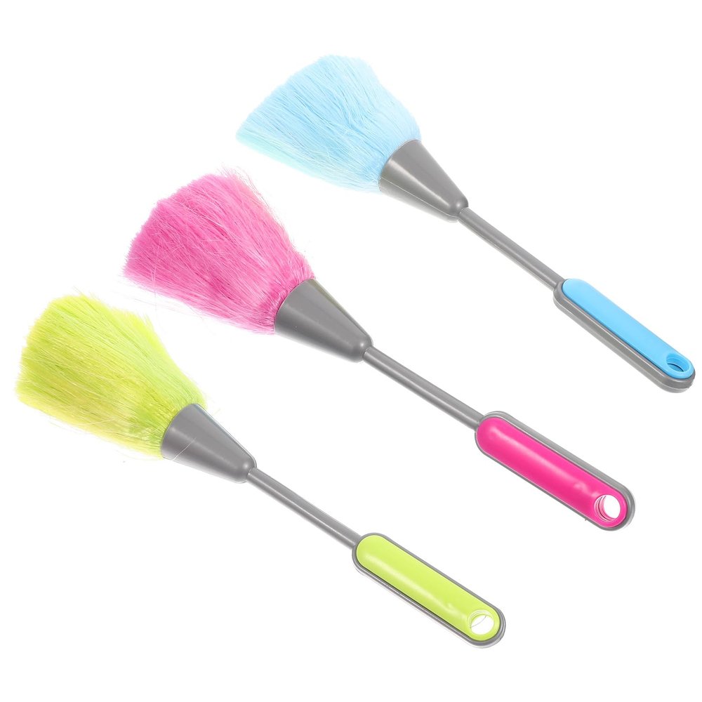 BATHVEVE 3-Pack Small Plastic Keyboard Cleaning Brushes
