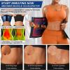 OPFdfhDFH Posture Corrector, Waist Trainer Trimmer Corset, Abdominal Wrap Workout Sweat Belt, Back Support Belt (Blue, M) view 3