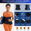 OPFdfhDFH Posture Corrector, Waist Trainer Trimmer Corset, Abdominal Wrap Workout Sweat Belt, Back Support Belt (Blue, M) view 4