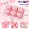 2-Pack Heart Silicone Molds - Gray & Pink view 2