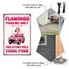 SUPERDANT Funny Flamingo Parking Sign view 4