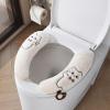 Generic Toilet Seat Cover - 1 Pair Soft Plush Washable view 3
