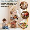 Wooden Stuffed Animal Storage Rack with Roof, 146 × 42 × 42 cm view 3