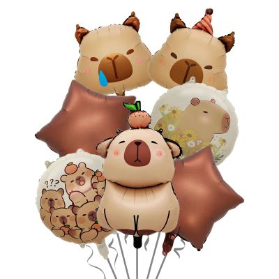 Capybara Birthday Decorations, 7 Piece Set